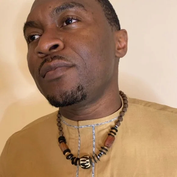 UNISEX-AUTHENTIC AFRICAN NECKLACE - Picture 1 of 6